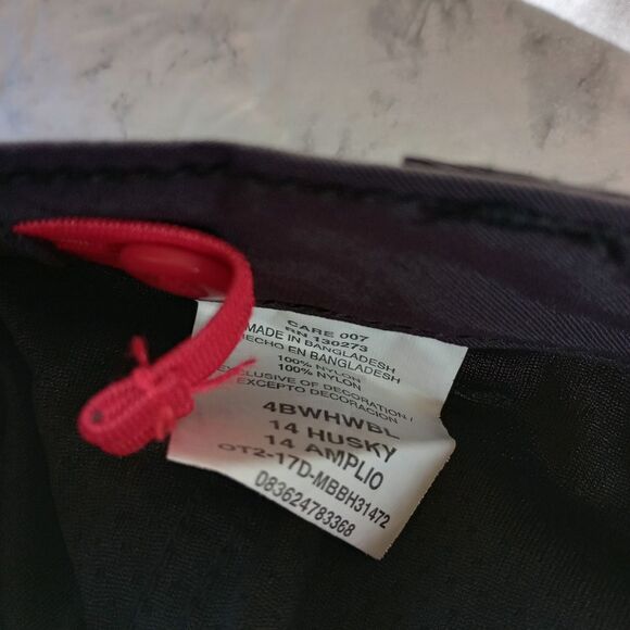 Faded Glory Relaxed Jeans & Black Nylon Cargo Shorts Size 14 Husky - Picture 12 of 15